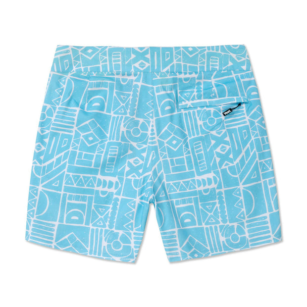 VAST African Stone Retro Classic Boardshorts - Sky Blue 復古短版衝浪褲
