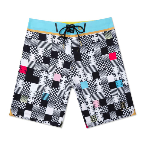 VAST Chex & Balances Surf Boardshorts -Sky Multi 機能衝浪褲