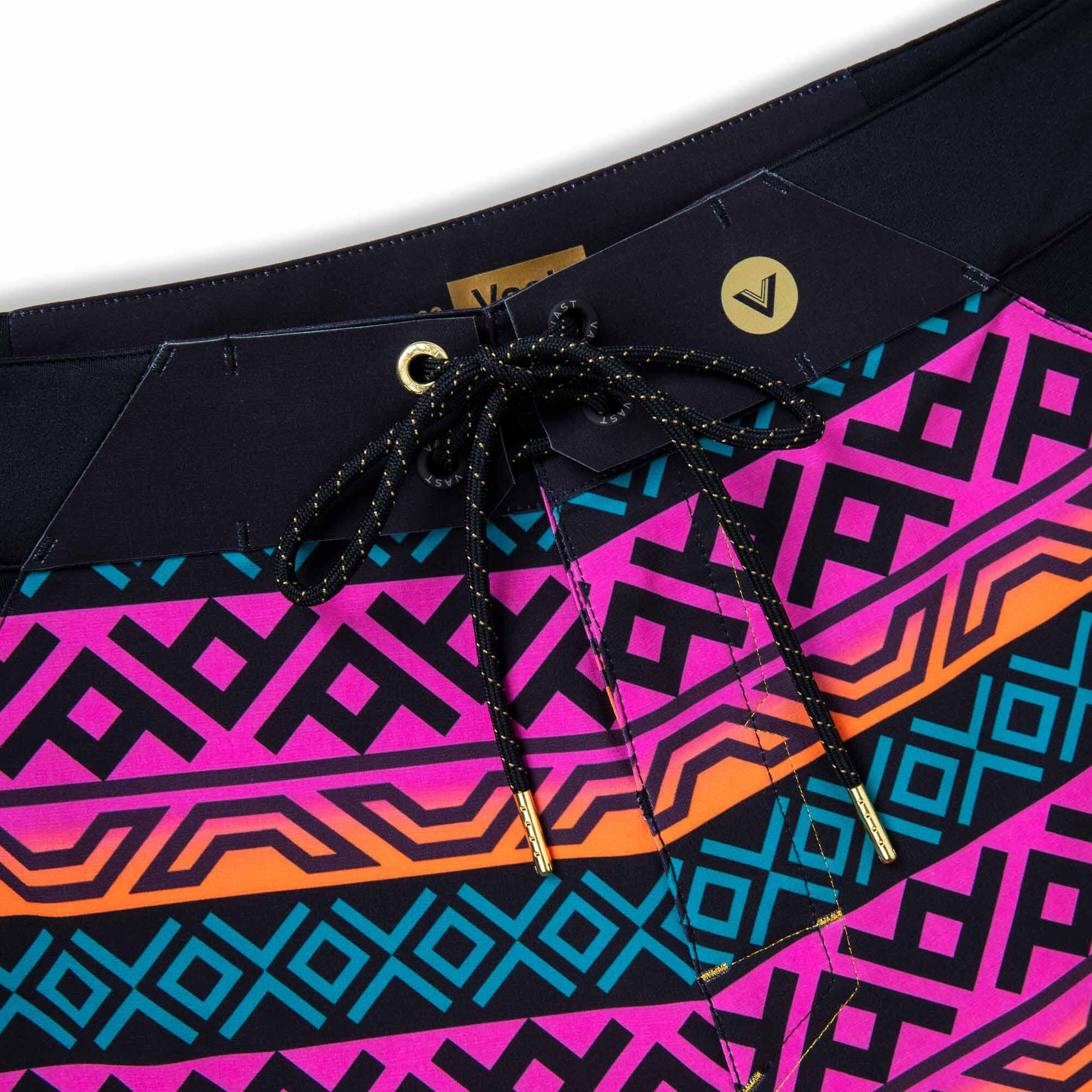 VAST 金系列機能衝浪褲 部落圖騰 - 桃紅