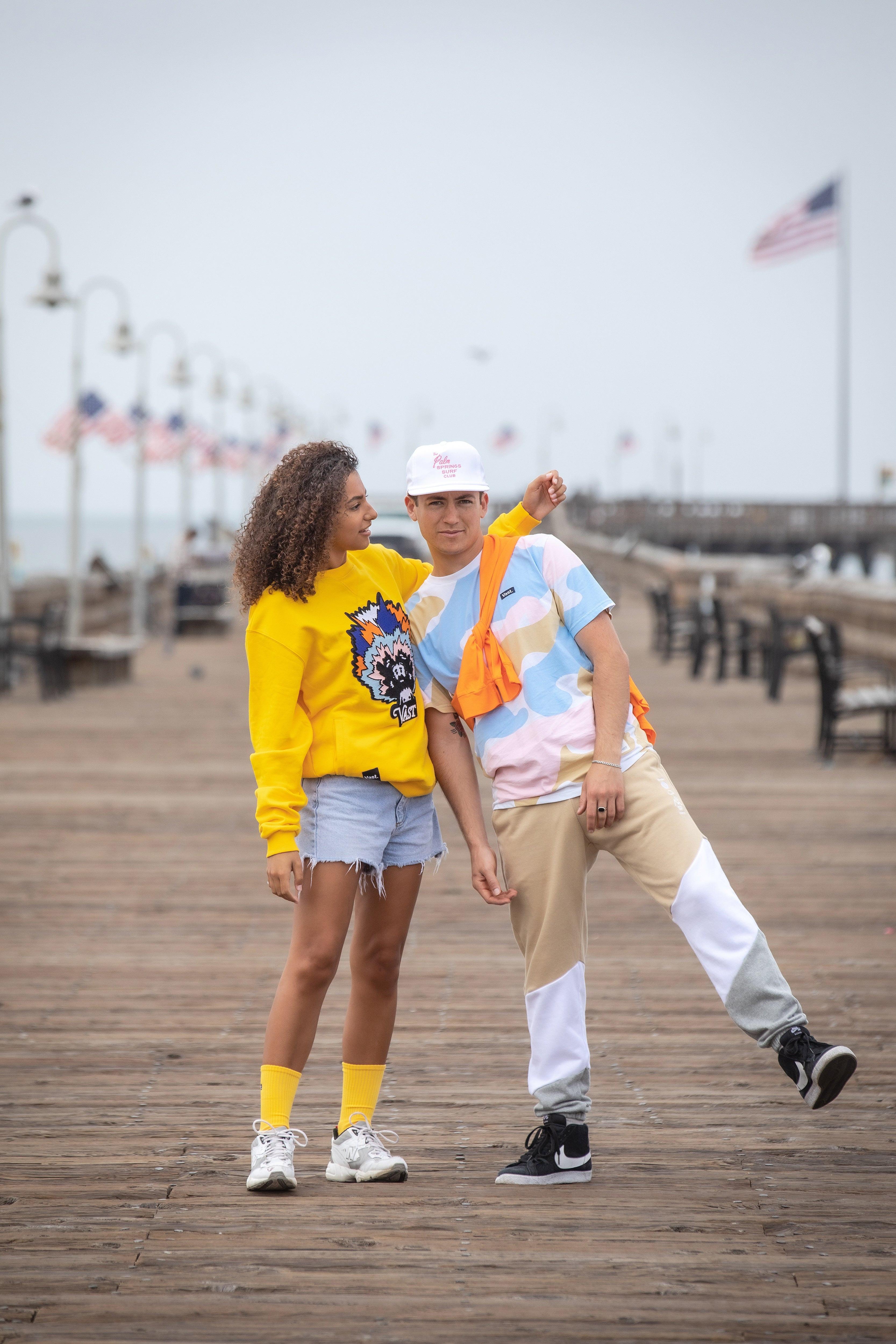 VAST Yogi Fro 長袖大學T -黃色