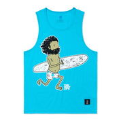 跟著 Peaceful Yogi 一起奔向海浪吧！由台灣藝術家 Show Yi 繪製的卡通角色 Yogi 總是自在享受人生，我們與他及人氣角色 Yogi 多次合作，這款 Yogi Sprint Tank 正是本季全新聯名設計。