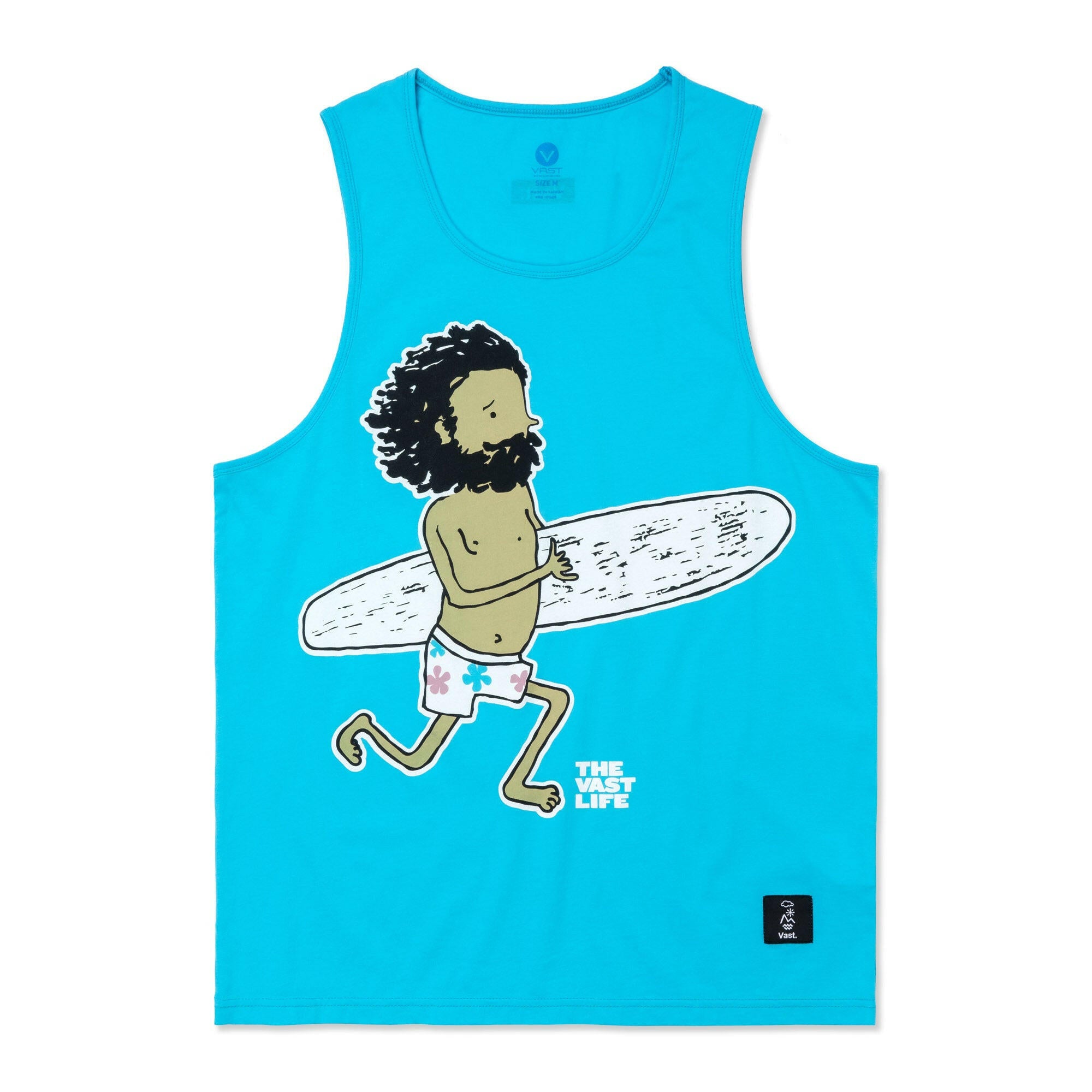跟著 Peaceful Yogi 一起奔向海浪吧！由台灣藝術家 Show Yi 繪製的卡通角色 Yogi 總是自在享受人生，我們與他及人氣角色 Yogi 多次合作，這款 Yogi Sprint Tank 正是本季全新聯名設計。