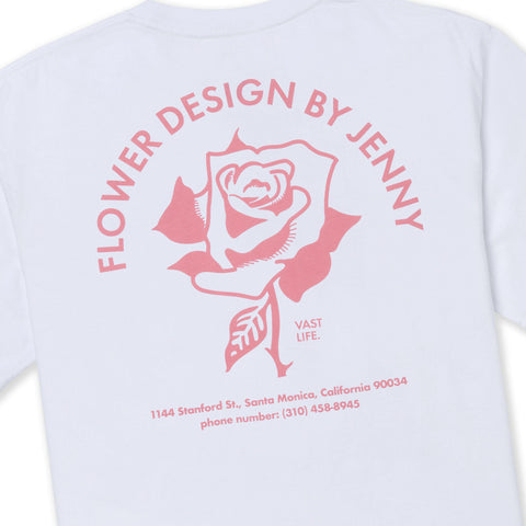 Vast Flower Shop Tee - White 短袖T恤