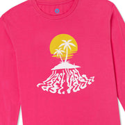 Vast Long Sleeve Setting Sun Tee - Vintage Fuchsia