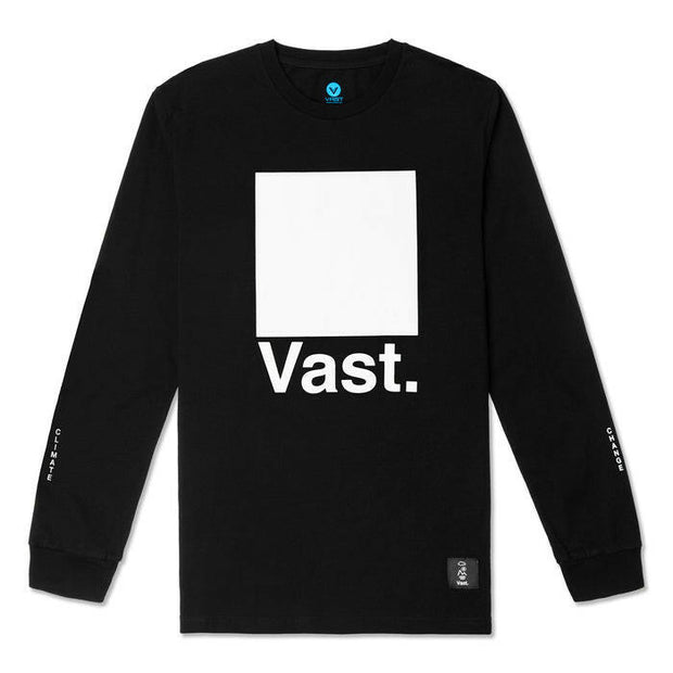 Vast Long Sleeve Color Chip Tee - Black 長袖上衣