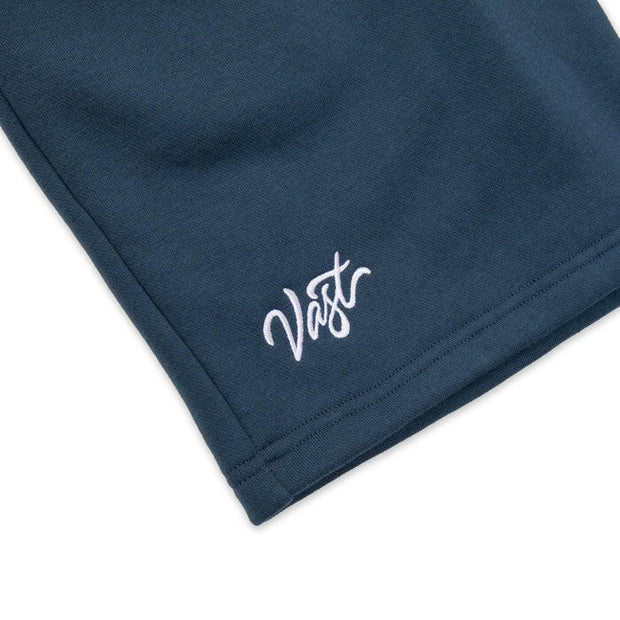 Vast Signature Lounge Shorts-Steel Blue