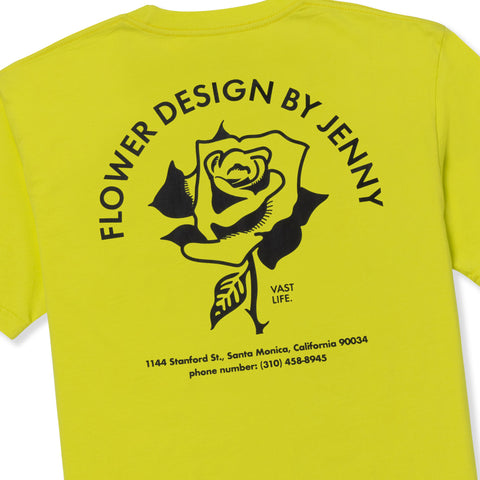 Vast Flower Shop T-shirt- LIME 短袖T恤