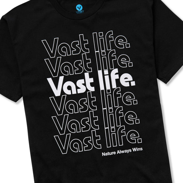 Vast WireI Blend Tee- Black