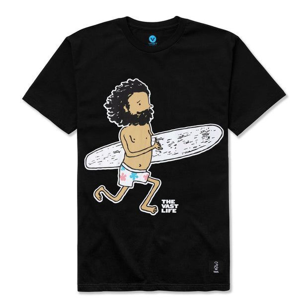 Vast Yogi Sprint Tee - Black