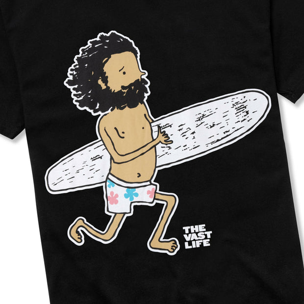 Vast Yogi Sprint Tee - Black