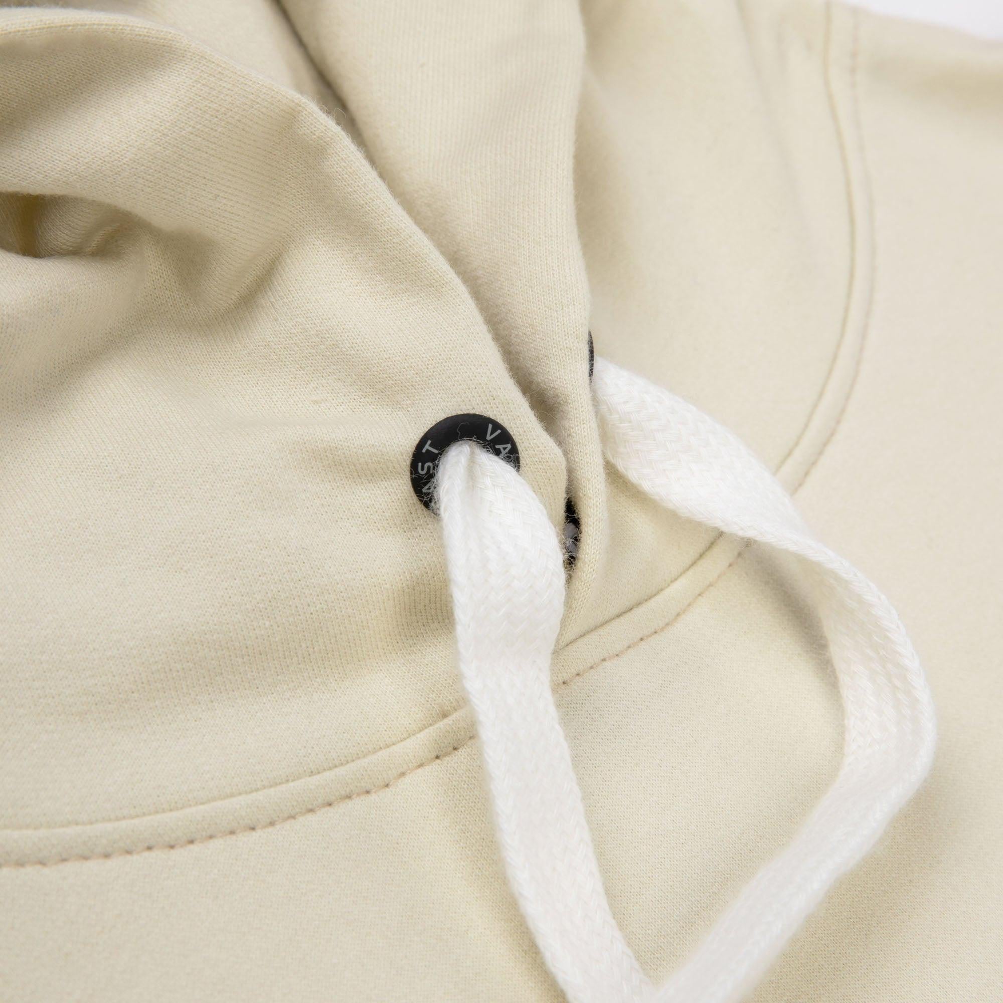 VAST x CJ Dunn 聯名連帽長袖大學T 奶油白