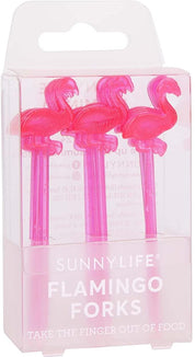 SUNNYLIFE FLAMINGO COCKTAIL FORKS