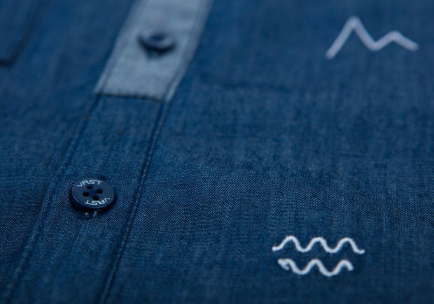 Vast Elements Chambray Button Up 短袖襯衫