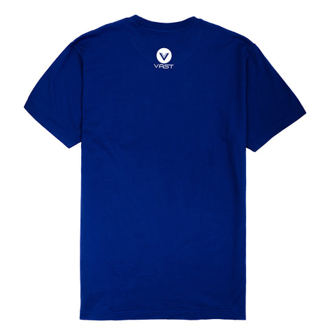 VAST Pocket Script Washed Tee - Blue 短袖T恤