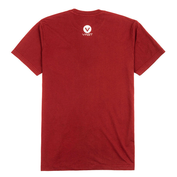 VAST Pocket Script Washed Tee - Red 短袖T恤