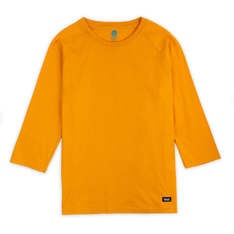 Vast Quarter Sleeve Tee - Ocher