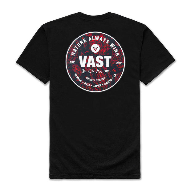 Vast Paisley Medallion Tee - Black