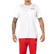 Vast Red Wave Tee - White