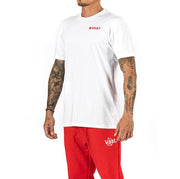 Vast Red Wave Tee - White