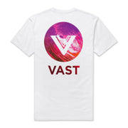 Vast Red Wave Tee - White