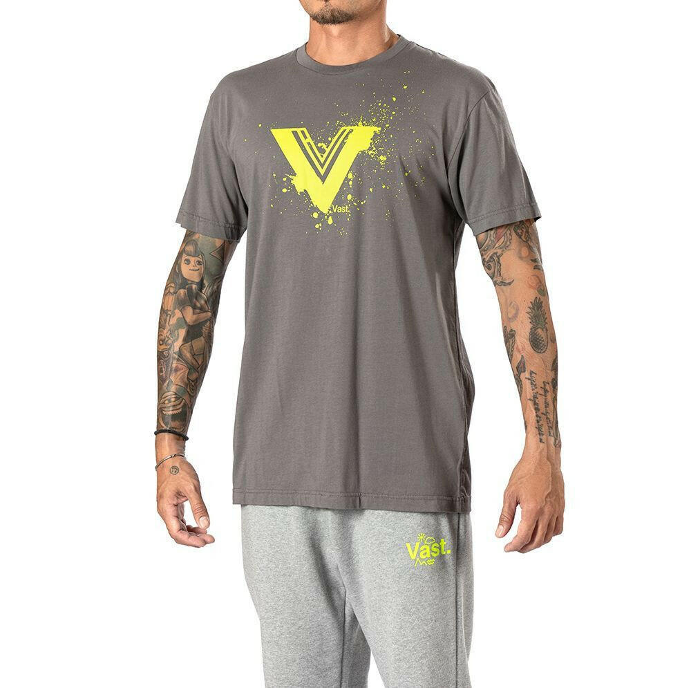 Vast Splat Tee - Charcoal