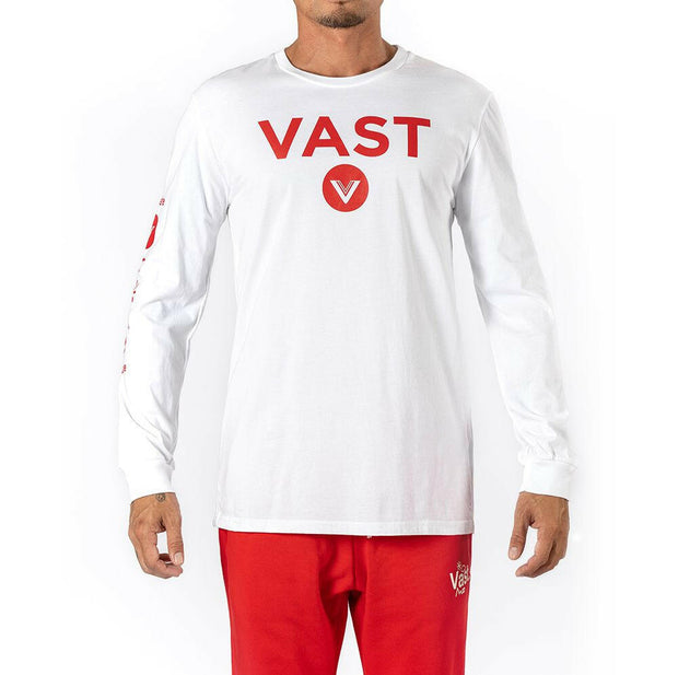 Vast Logo L/S Tee - White