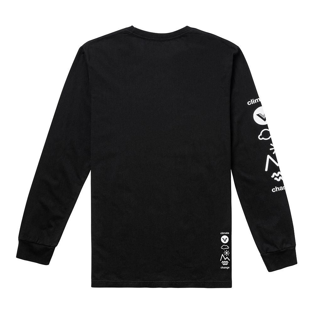 VAST Logo 長袖大學T - 黑色