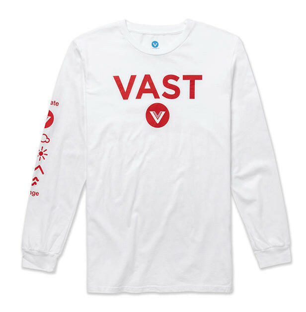 Vast Logo L/S Tee - White