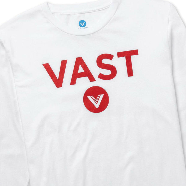 Vast Logo L/S Tee - White