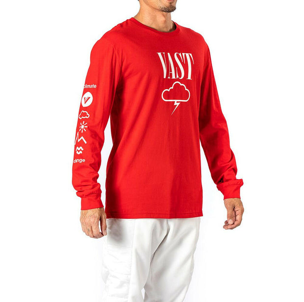 Vast Thundercloud L/S Tee - Red