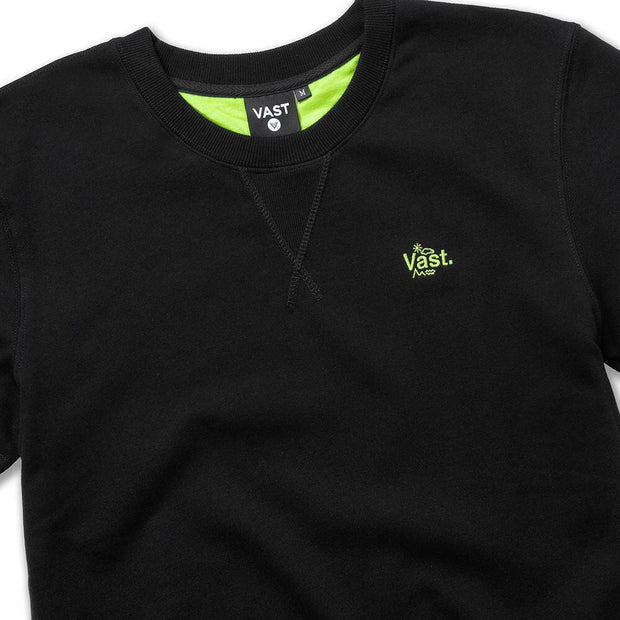 Vast Elements Collegiate Crew - Black