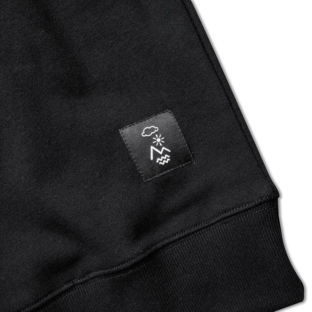 Vast Elements Collegiate Crew - Black