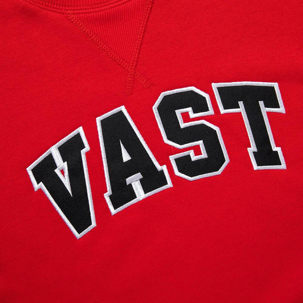 Vast Varsity Crewneck - Red