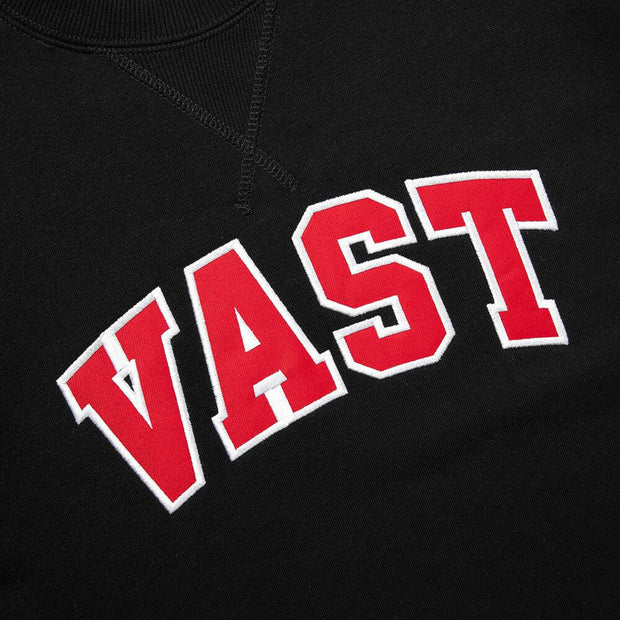 Vast Varsity Crewneck - Black