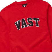 Vast Varsity Crewneck - Red