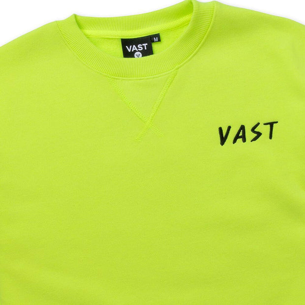 Vast Rosa Crewneck - Safety Yellow