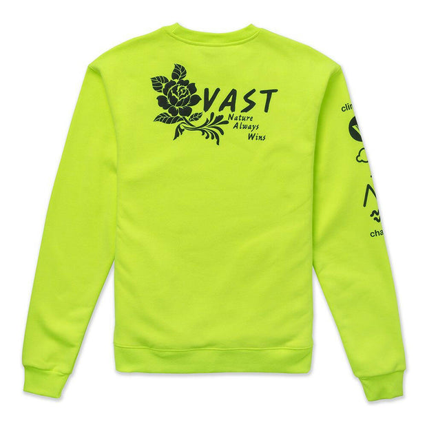 Vast Rosa Crewneck - Safety Yellow