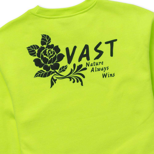 Vast Rosa Crewneck - Safety Yellow