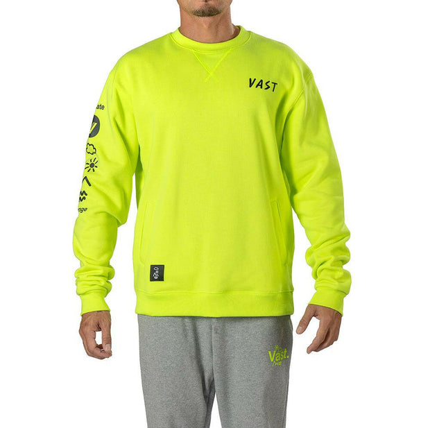 Vast Rosa Crewneck - Safety Yellow