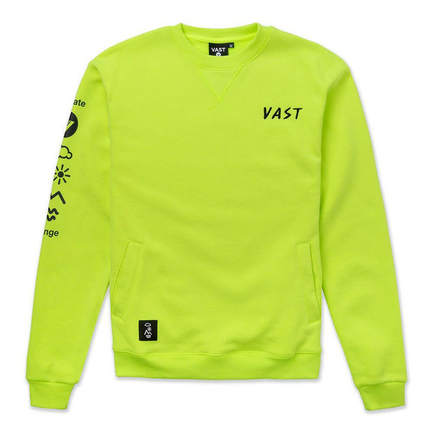 Vast Rosa Crewneck - Safety Yellow