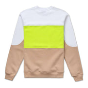 Vast Color Block Crewneck - Safety Yellow