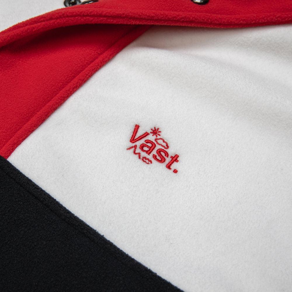 VAST 撞色系列連帽長袖長袖大學T 卡其/黃