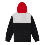 VAST 撞色系列連帽長袖長袖大學T 卡其/黃