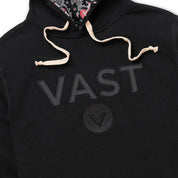 VAST Paisley 圖騰連帽長袖大學T 黑