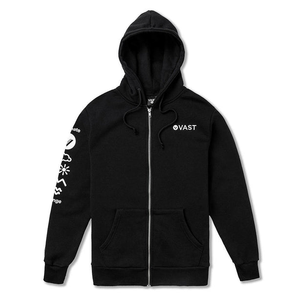 Vast Climate Change Zip Up - Black