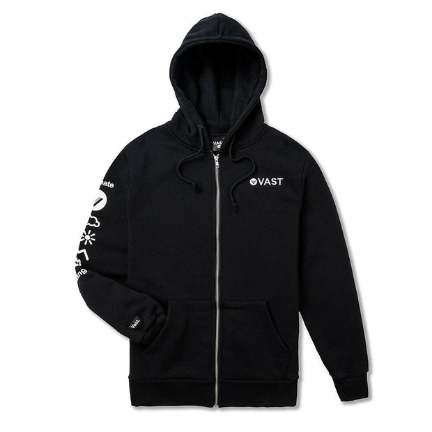 Vast Climate Change Zip Up - Black