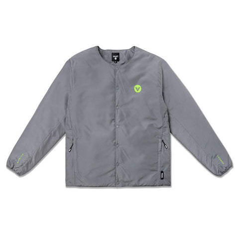 Vast No Collar Puffy Jacket - Charcoal