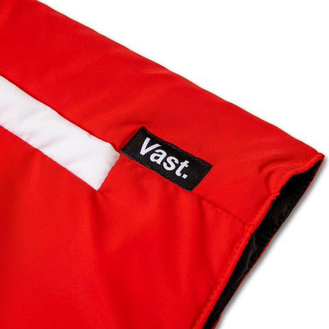 Vast No Collar Puffy Jacket - Red