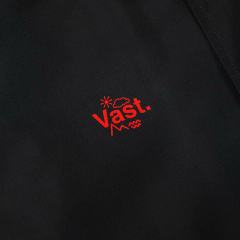 VAST 圖騰花紋教練夾克 - 黑色