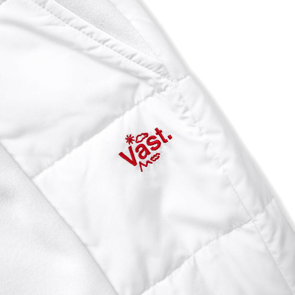 VAST 刷絨棉質長褲 - 白